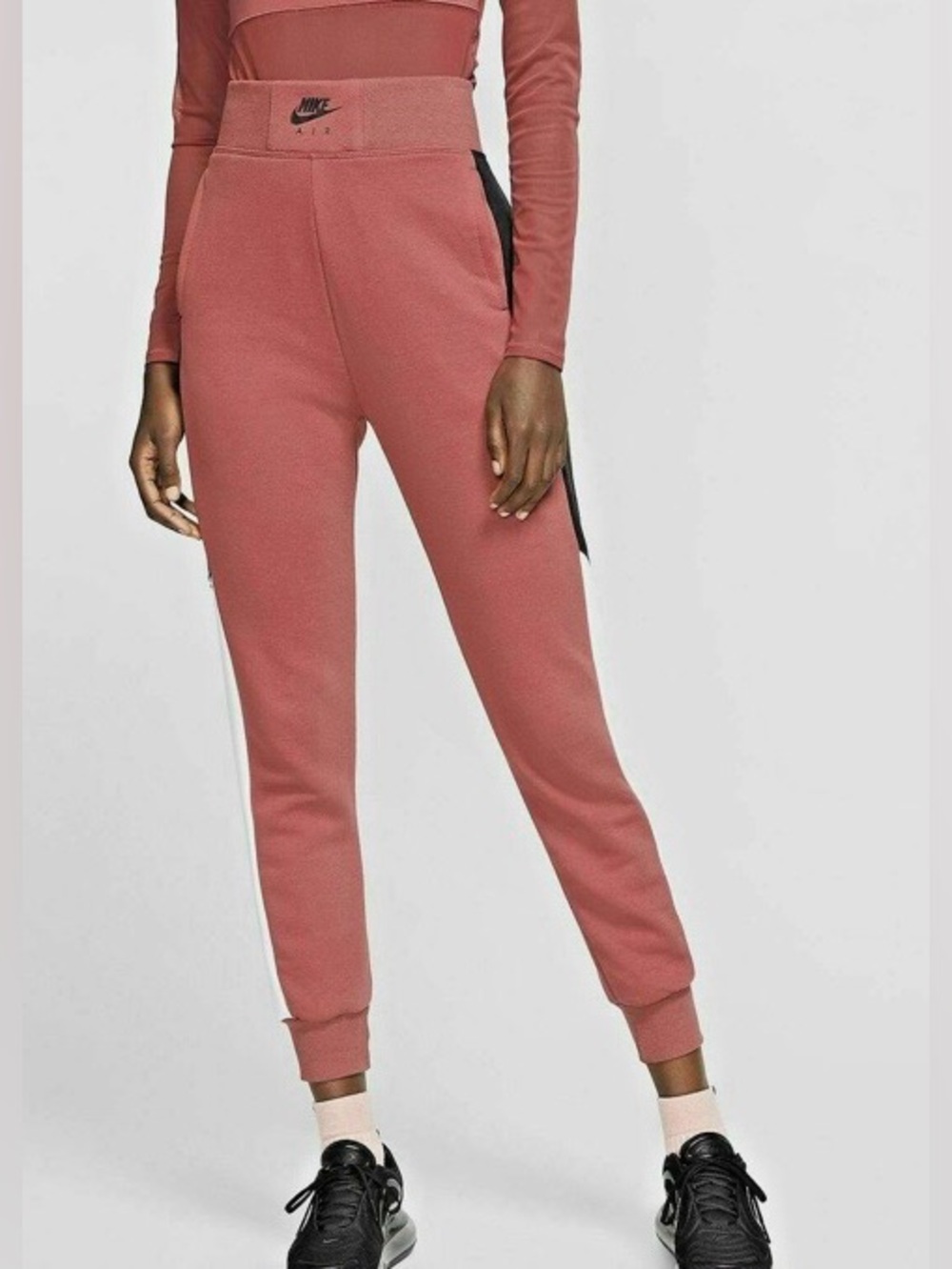 Nike Air BB Women’s Sz XS High Rise Color Block Tapered Joggers